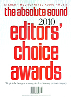 TAS, Absolute Sound, Editor's Choice Award, March 2010 where TubeTraps are the real deal in bass traps.